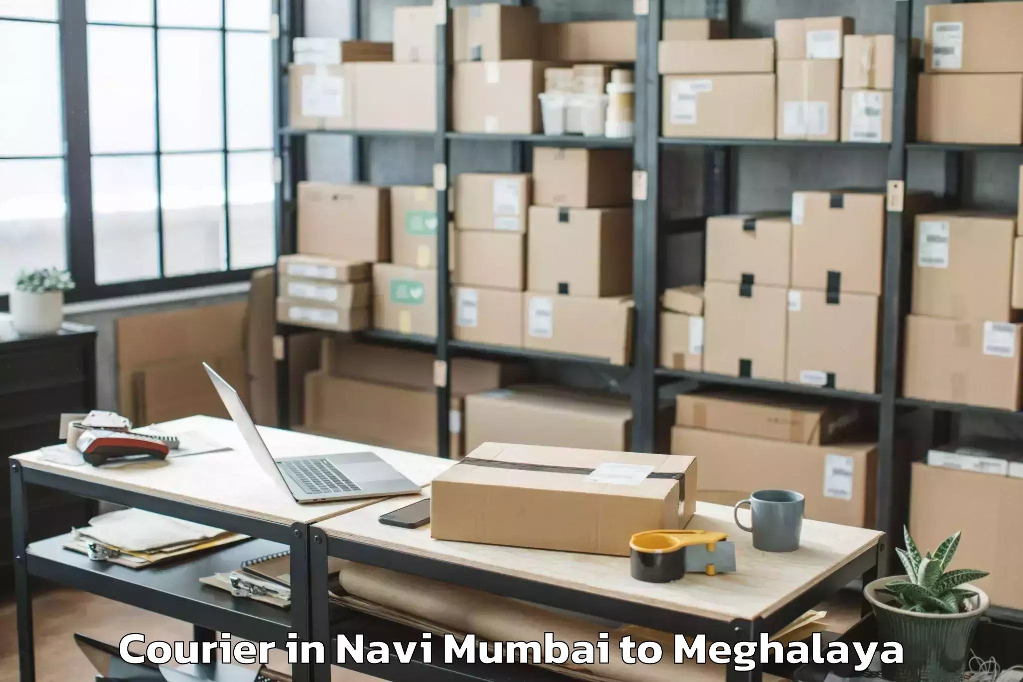 Get Navi Mumbai to Mawshynrut Courier